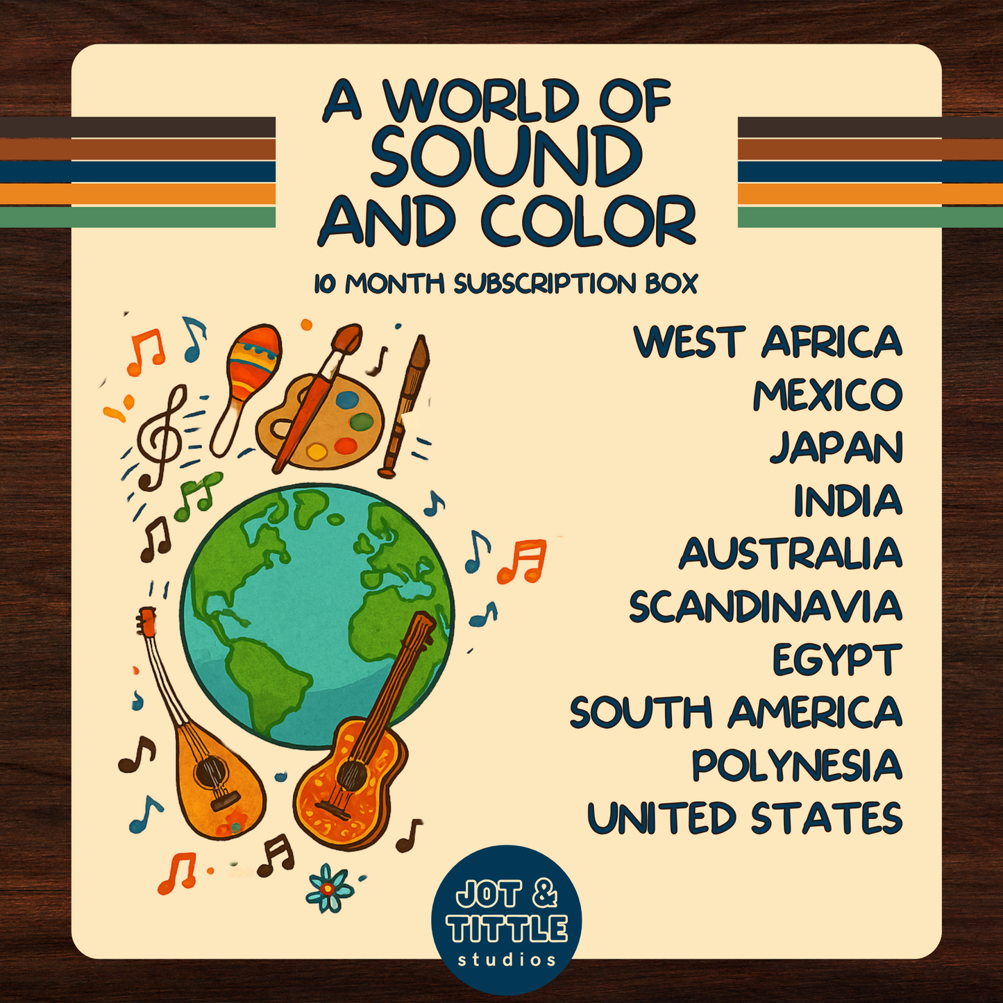 PRE LAUNCH - A World of Sound and Color Subscription Box