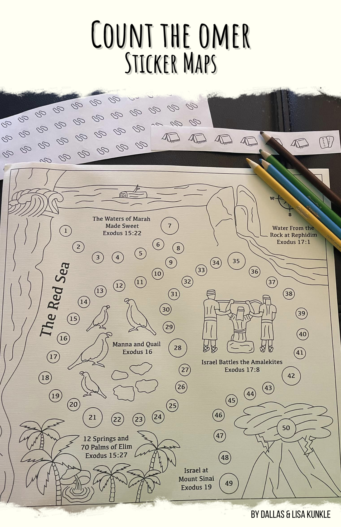 Count the Omer Sticker Maps