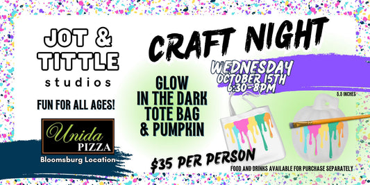 Weds 10/15 - Glow in the Dark Tote & Pumpkin