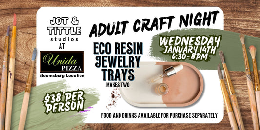 Weds 1/14 - Eco Resin Jewelry Trays