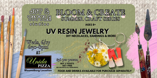 UV Resin Jewelry/Keychains Workshop - Weds 6/17