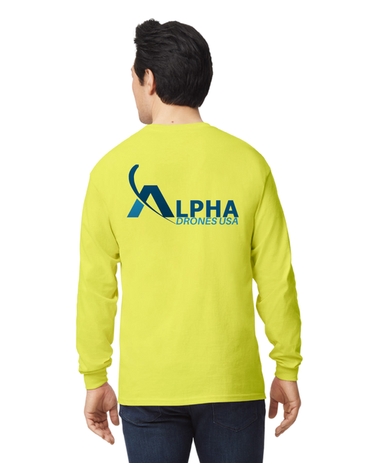 Alpha Drones USA - Long Sleeve Hi-Vis Shirt